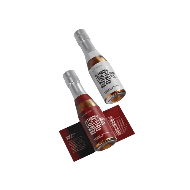 Square and rectangular labels arranged on a sheet layout